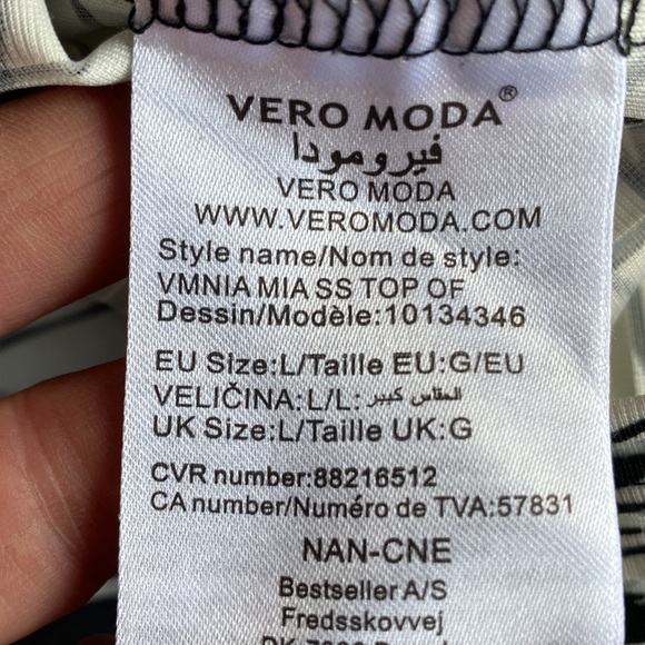 Burnout Veto Moda - One Fashion SS Blouse Size Large - Picture 6 of 9